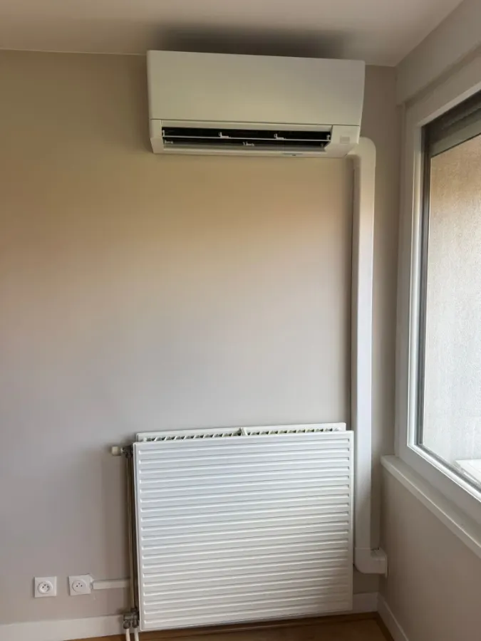 Installation climatisation mono-split Mitsubishi à Lyon 2